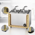 Thumbnail image #3 for APW Wyott W-9 Insulated Countertop Fractional Food Pan Warmer, 7 Quart, Wet/Dry
