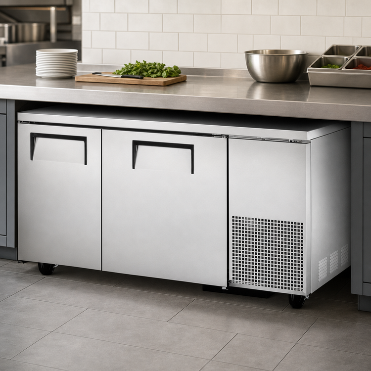 Product image #3 for True TUC-60-32-HC Deep Undercounter Refrigerator, 2-Section, Self-Contained, 60-1/4-Inch Wide