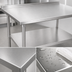 Thumbnail image #3 for John Boos Stallion 72-Inch Stainless Steel Work Table with Rear Up-Turn and Undershelf