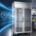 Thumbnail image #3 for Victory Elite VEFSA-2D-GD-HC Two-Section Reach-In Glass Door Freezer with V-Core Technology