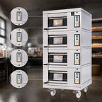 Thumbnail image #3 for Doyon Baking Equipment (Middleby) Artisan 1T2 Double-Deck Stone Hearth Electric Deck Oven with Programmable Controls and Steam Injection