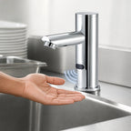 Thumbnail image #4 for Krowne Royal Series 16-654 Touchless Electronic Faucet, Single-Hole Deck Mount, 4-1/2-Inch Fixed Spout, Polished Chrome, Mixing Valve