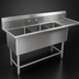Thumbnail image #3 for John Boos Pro-Bowl 3-Compartment Sink with Right Drainboard, 82-3/16 in. W x 23-1/2 in. D x 44-1/16 in. H