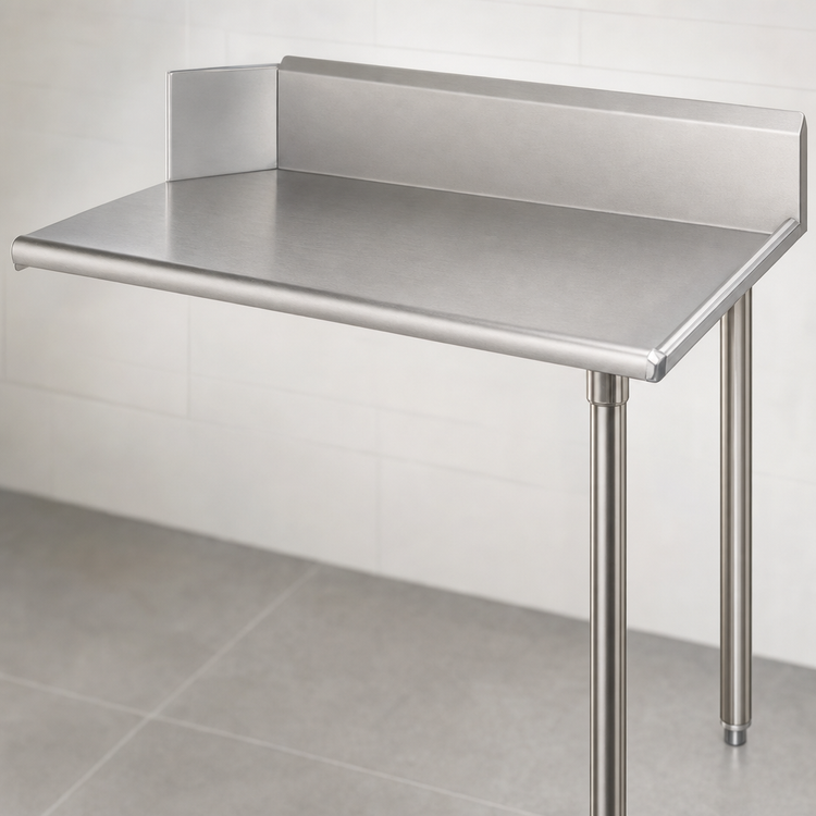 Product image #3 for John Boos Clean Straight Dishtable, Right-Side, 26 x 30 In., 10-Inch Backsplash