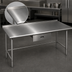 Thumbnail image #3 for Eagle Budget Series Stainless Steel Work Table, 144 Inch x 30 Inch, 430 Stainless Steel Top