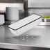Thumbnail image #3 for American Metalcraft Endurance Rectangular Melamine Bowl, 106 oz., White with Black Rim