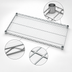 Thumbnail image #3 for Quantum 72-Inch x 14-Inch 304 Stainless Steel Wire Shelf, 600-800 lb. Capacity