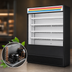 Thumbnail image #3 for True 60-Inch Vertical Open Air Merchandiser Refrigerator, Self-Contained R290, Black Exterior