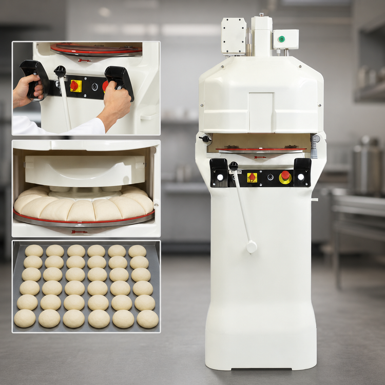 Product image #3 for Erika Record Easy Plus 30-Part Semi-Automatic Dough Divider/Rounder