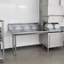 Thumbnail image #3 for Advance Tabco Special Value Series Straight Clean Dish Table, Left-Mount, 71 x 30 Inch