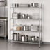 Thumbnail image #3 for Eagle Group 4-Tier Stationary Starter Wire Shelving Unit, 60 x 24 x 74 Inches, Stainless Steel Finish