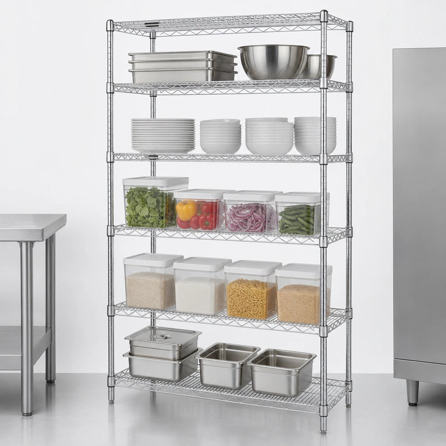 Five Wire Shelves Included