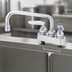Thumbnail image #3 for T&S Brass B-1111 4-Inch Centers Deck-Mount Workboard Faucet with 8-Inch Swing Nozzle, Low-Lead, ADA-Compliant