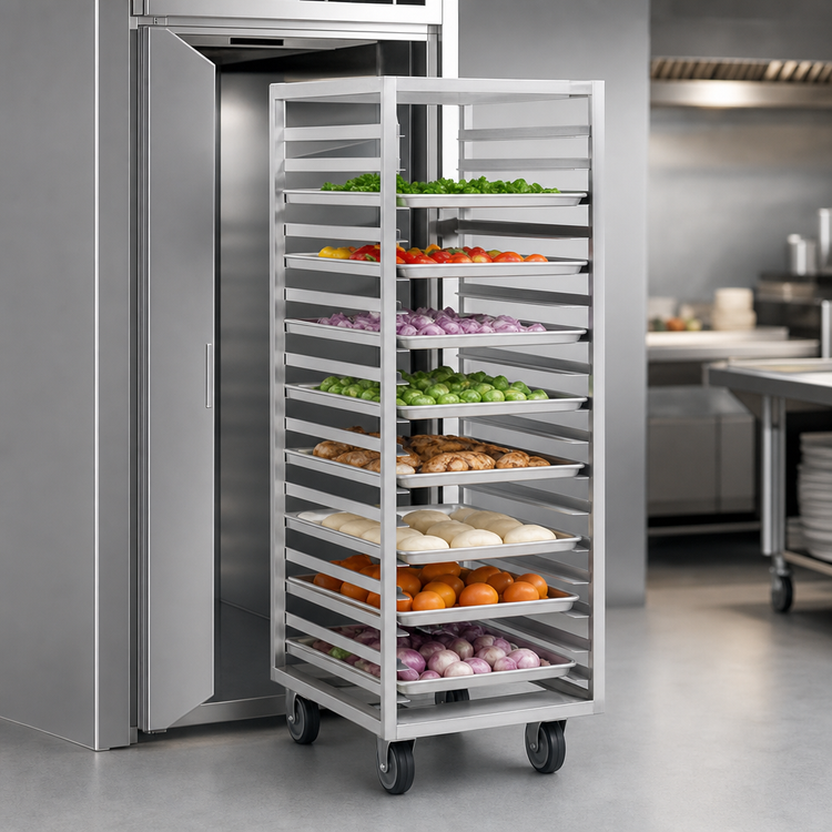 Product image #3 for Panco Roll-In Refrigerator Rack for 18 x 26 Inch Trays