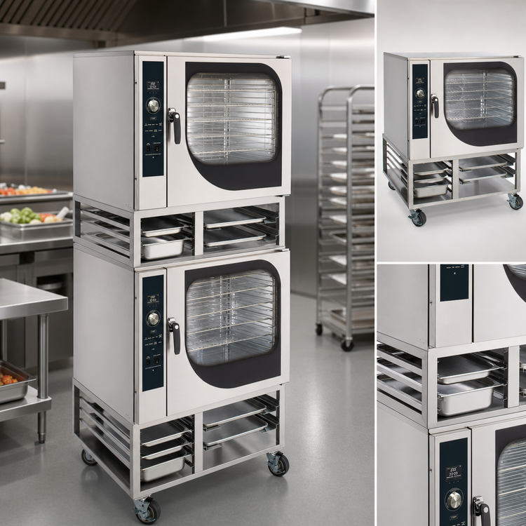 Product image #4 for Blodgett Combi CNVX-14E SGL Single Deck Electric Full-Size Convection Oven with Open Base Stand