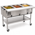 Thumbnail image #3 for Eagle Group 51-Inch Portable Electric Hot Food Table with 3 Dry Wells, Open Base, and Cutting Board