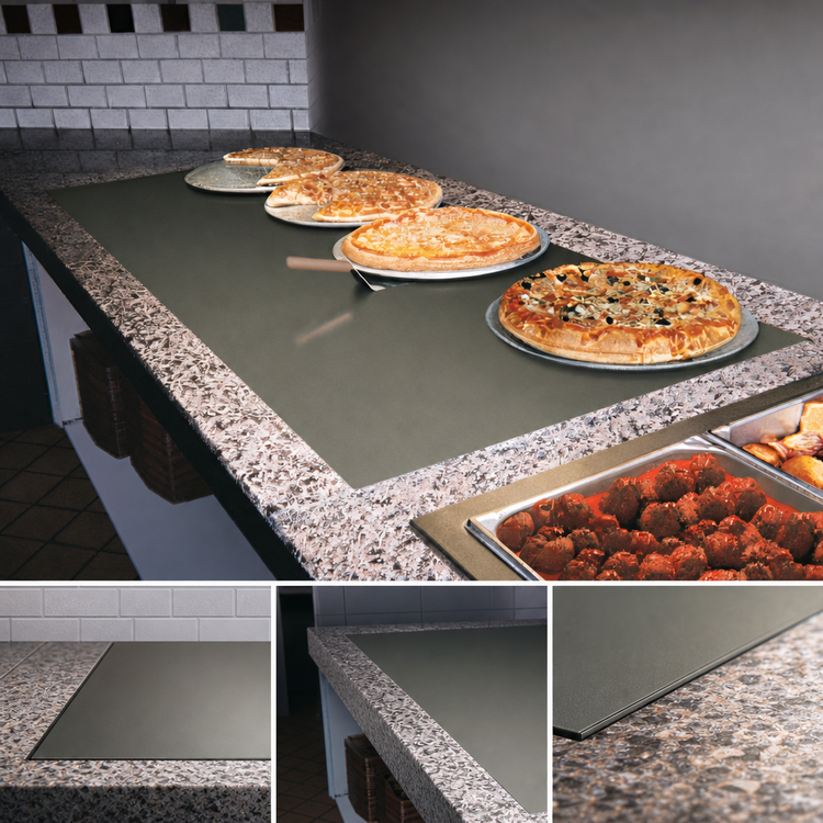 Product image #3 for Hatco Glo-Ray Built-In Flush-Top Heated Warming Shelf, 43-1/2 x 25-1/2 Inch, Hardcoat Aluminum
