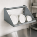 Thumbnail image #3 for John Boos Wall-Mounted Slanted Tubular Dishrack Sorting Shelf, 22 x 18 x 12-1/4 Inches, Stainless Steel