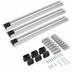 Thumbnail image #3 for Quantum Double Unit Floor Track Assembly Kit with 3 x 20-Foot V-Groove Aluminum Tracks