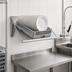 Thumbnail image #3 for Advance Tabco Special Value Wall-Mounted Traditional Sorting Shelf for 1 Full-Size Dish Rack, 22 Inch Wide, Stainless Steel