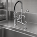 Thumbnail image #3 for T&S Brass Mini Pre-Rinse Faucet, 8-Inch Deck Mount, 0.65 GPM Low-Flow Spray Valve, 6-Inch Swing Nozzle