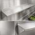 Thumbnail image #3 for John Boos Stallion EWS8-1684 84-Inch x 16-Inch Wall-Mounted Stainless Steel Shelf