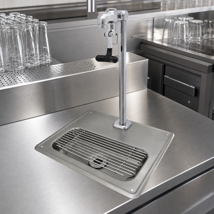 Product image #3 for Lead-Free Drop-In Stainless Steel Glass Filler Water Station with Sink and Faucet