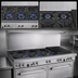 Thumbnail image #3 for Southbend Ultimate 60-Inch Gas Restaurant Range with 3 Star/Sauté Burners, 2 Pyromax Burners, 24-Inch Charbroiler, Convection Oven and Cabinet Base