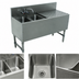Thumbnail image #3 for Advance Tabco Prestige (Supreme) 2-Compartment Underbar Sink Unit with Right Drainboard, 36W x 20D x 36H