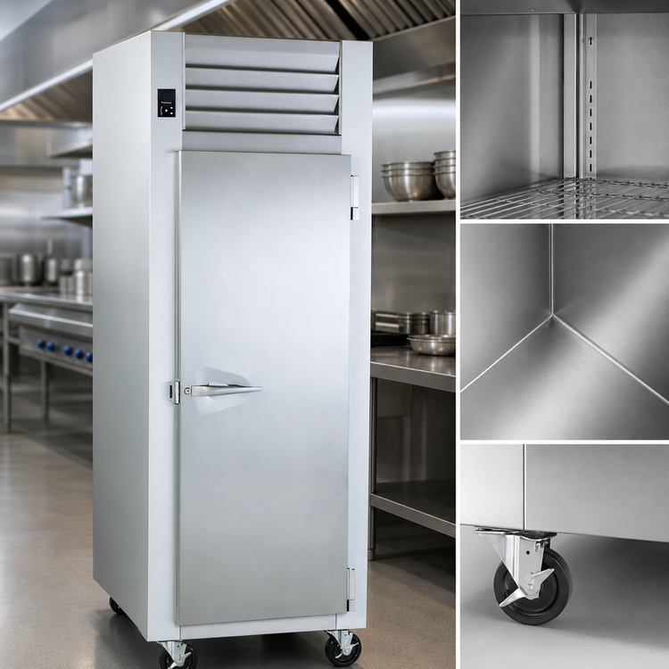 Product image #3 for Traulsen Spec-Line R Series One-Section Reach-In Heated Cabinet, Full-Height Solid Door, Standard Depth, Stainless Steel