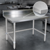 Thumbnail image #3 for John Boos Stallion 72-Inch x 36-Inch 14-Gauge Stainless Steel Work Table with 5-Inch Backsplash