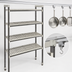 Thumbnail image #3 for Cambro Camshelving Elements XTRA High Density Top Rail Overhead Track Stationary Starter Unit, 24 x 48 x 81 Inches, 5-Tier