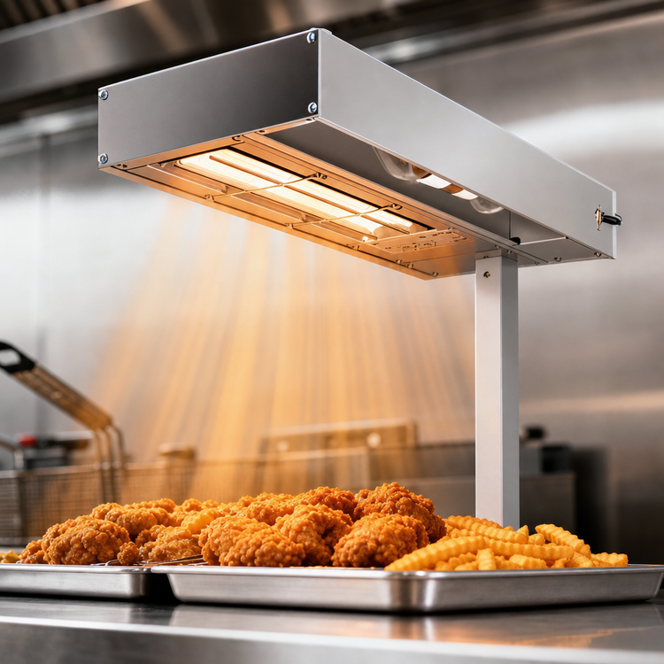 Product image #3 for Hatco Glo-Ray® 18-Inch Ceramic Unlighted Fry Station Warmer, Without Cord & Plug