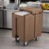 Thumbnail image #4 for Cambro SlidingLid Tall Mobile Ice Caddy with Sliding Lid, 175 lb. Capacity, Coffee Beige