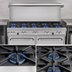 Thumbnail image #3 for Southbend Ultimate 60-Inch Gas Restaurant Range with 10 Open Burners, Convection Oven and Cabinet Base