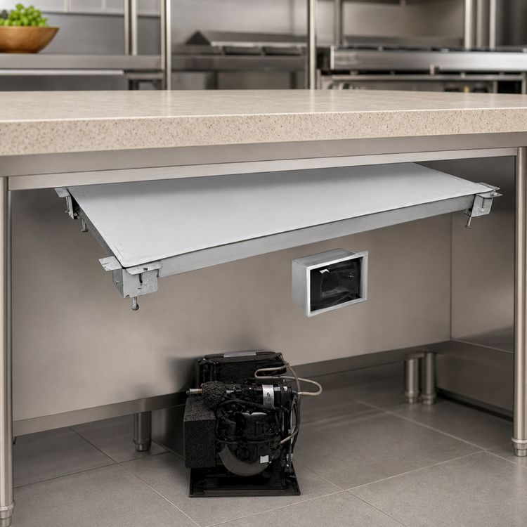 Product image #3 for Hatco CSUR-36-S Undermount Cold Shelf, 36 Inch x 24 Inch, Remote Refrigeration