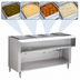Thumbnail image #3 for Advance Tabco Triumph Supreme 4-Well Water Bath Hot Food Table, Natural Gas, Stainless Steel with Open Undershelf