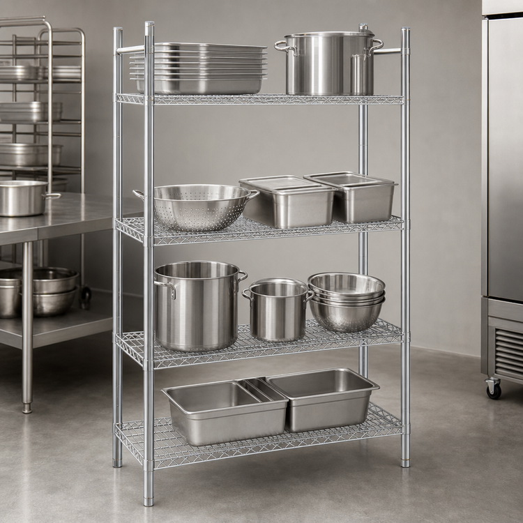 Product image #3 for Advance Tabco Special Value Series Heavy Duty Chrome Plated Wire Shelf, 36 x 18 Inches