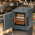 Thumbnail image #4 for Cambro Ultra Pan Carrier H-Series Heated Front-Loading Food Carrier, 1-Compartment, 110V, Granite Gray
