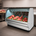 Thumbnail image #3 for Howard-McCray 40E Series 51-1/2-Inch Remote Curved Glass Red Meat Service Case with LED Lighting, White