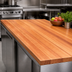Thumbnail image #3 for John Boos Boos Block American Cherry Edge Grain Kitchen Countertop, 108 x 38 x 2-1/4 Inch, No Backsplash