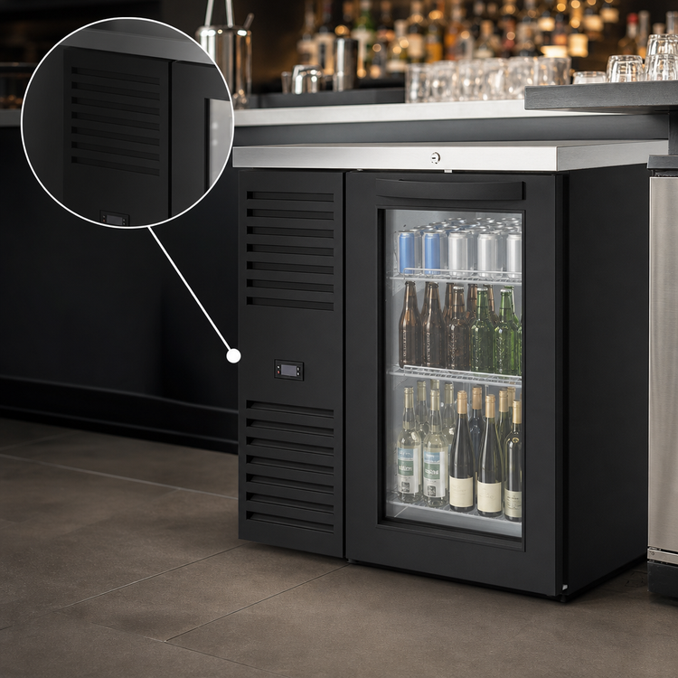 Product image #3 for True Premier Bar 32-Inch One-Section Refrigerated Back Bar Cooler with Locking Glass Door