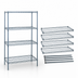 Thumbnail image #3 for Quantum Stationary Wire Shelving Starter Kit, 54W x 14D x 86H, Gray Epoxy Antimicrobial Finish