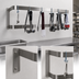 Thumbnail image #3 for Advance Tabco SW-48 Wall-Mounted Stainless Steel Double-Bar Pot Rack with 12 Hooks, 48 Inch