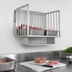 Thumbnail image #3 for John Boos Wall-Mounted Aluminum Meat Boat Rack, 72 x 20 Inches