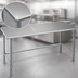 Thumbnail image #3 for Eagle Deluxe Series 108-Inch x 36-Inch Flat Top Stainless Steel Work Table with Galvanized Tubular Base