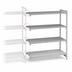 Thumbnail image #4 for Cambro Camshelving Premium 4-Tier Stationary Add-On Shelving Unit, 21 x 30 x 64 Inches, 3 Vented + 1 Solid Shelf Plates