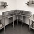 Thumbnail image #3 for John Boos Pro-Bowl 3-Compartment Corner Sink with Dual 36-Inch Drainboards