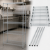 Thumbnail image #3 for Quantum 24 Inch W x 21 Inch D x 74 Inch H 5-Shelf Stainless Steel Wire Shelving Starter Kit