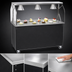 Thumbnail image #3 for Vollrath 2-Series Affordable Portable 60-Inch Open Storage Utility Station with Buffet Breath Guard, Brushed Aluminum